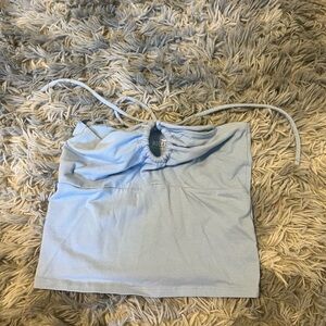 Hollister Gray Sleeveless Crop Camisole